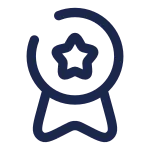 Medal Ribbon Star SVG Icon